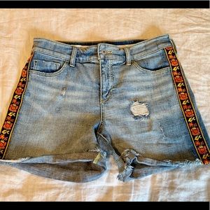 PILCRO/ANTHROPOLOGIE BOHO CUT-OFF SHORTS SIZE 27